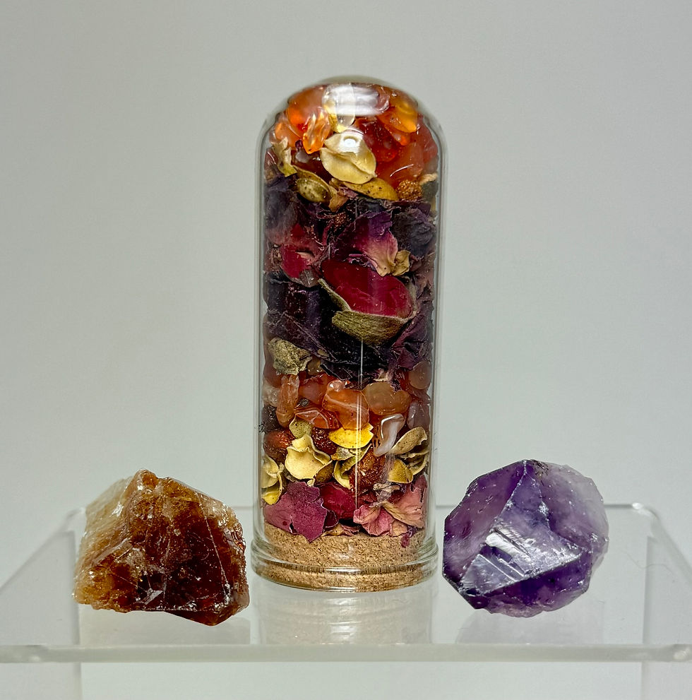 Thumbnail: Decorative Botanical Stone and Herb Jar