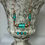 Thumbnail: Teal Glass and Copper Statement Necklace