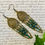Thumbnail: Teal and Bronze Boho Chandelier Earrings