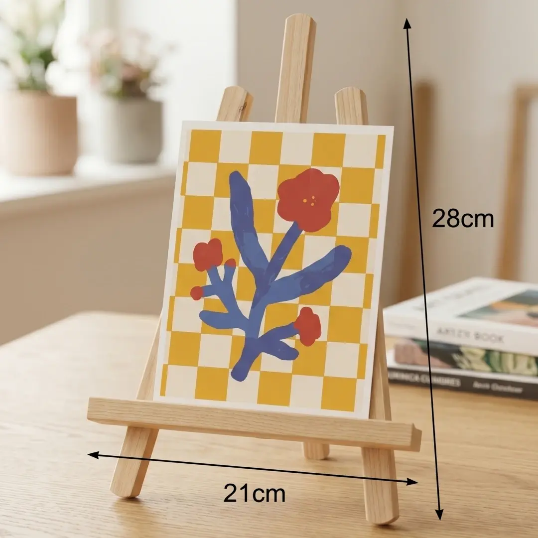 Small easel（21x28cm) for paint by numbers mini kits and small canvases. Perfect for preventing back and neck pain.