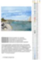 A color-coded paint-by-numbers template of Monet’s 1867 beach artwork with an adjacent numbered paint pot legend.