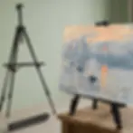 Aluminum Fold Easel for paint by numbers enthusiasts, preventing neck strain and back pain