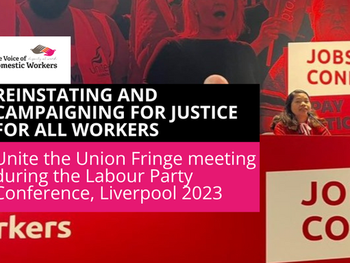 Reinstating and Campaigning for Justice for All Workers