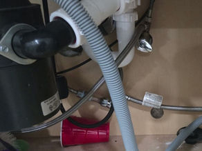 Garbage disposal installed incorrectly