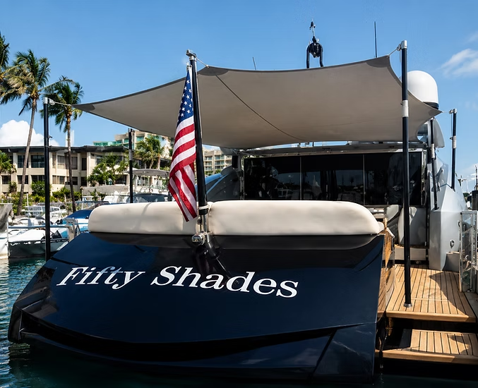 yacht shade pole