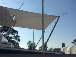 Removable boat shade system