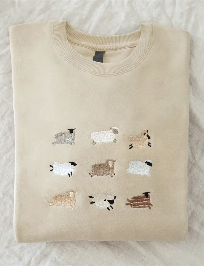 Thumbnail: Lost Sheep - Embriodery