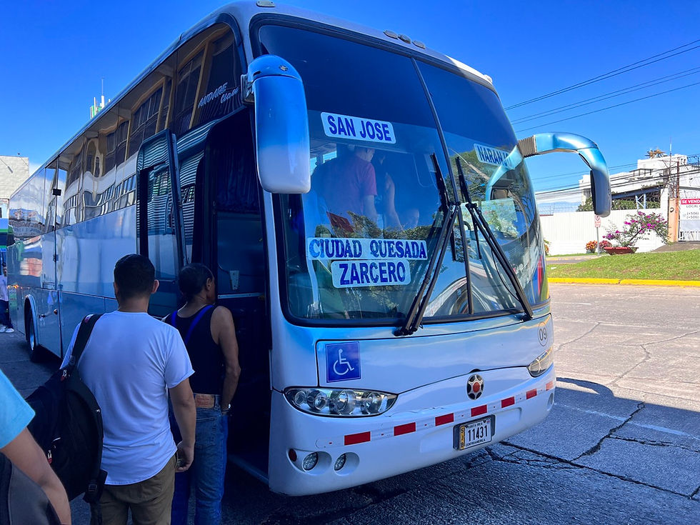 San Jose to Ciudad Quesada Bus.