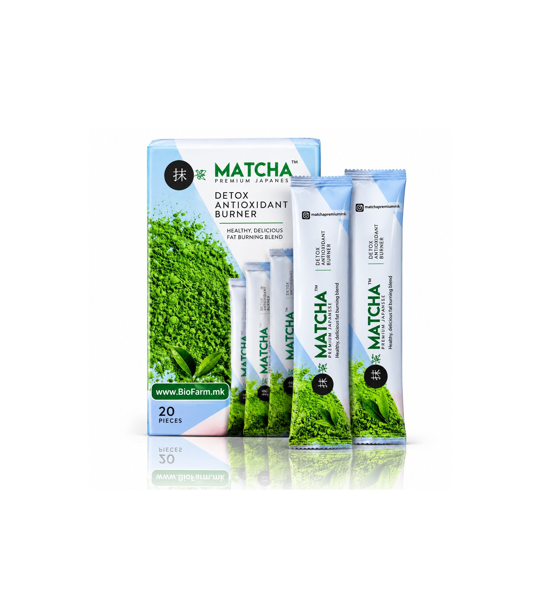 MATCHA - MAЧА ДЕТОКС ЧАJ - DETOKS CAJ www.BioFarm.mk