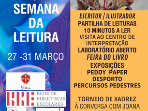 Está a chegar a semana cultural / semana da leitura 