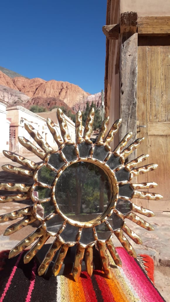 Miniatura: Espejos de madera laminados en oro