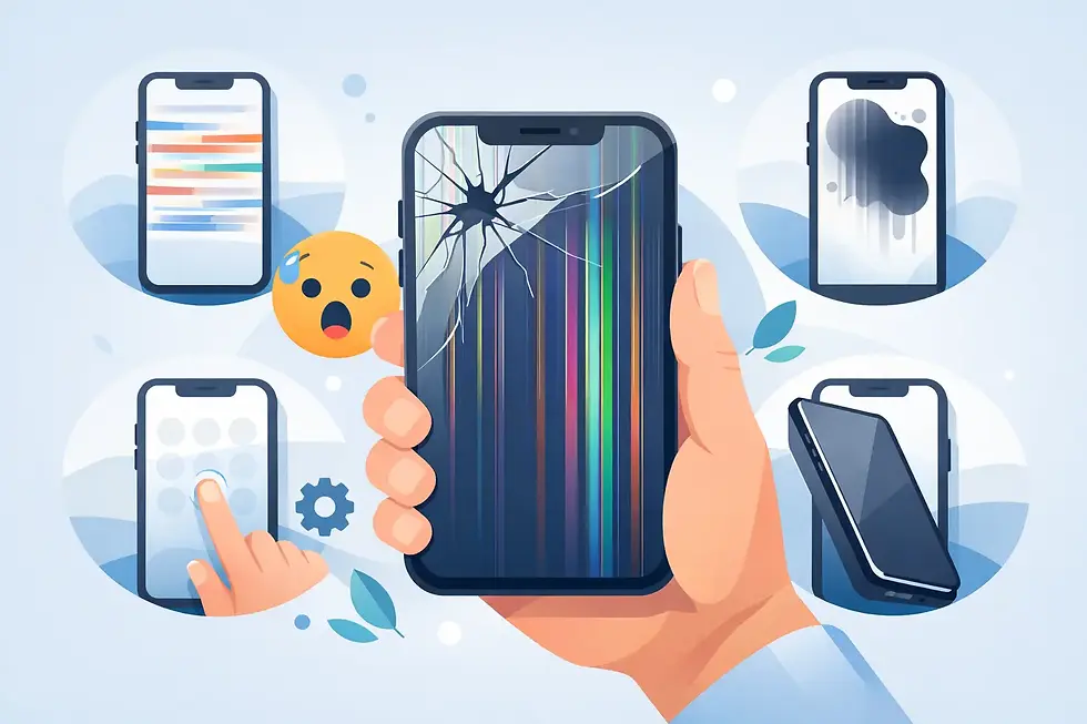 Cinco señales de pantalla dañada en tu iPhone