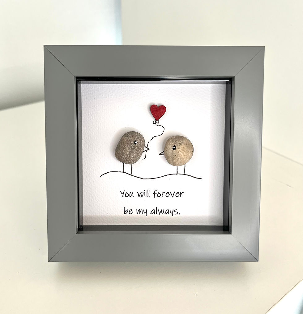 Miniatura: Romantic pebble picture