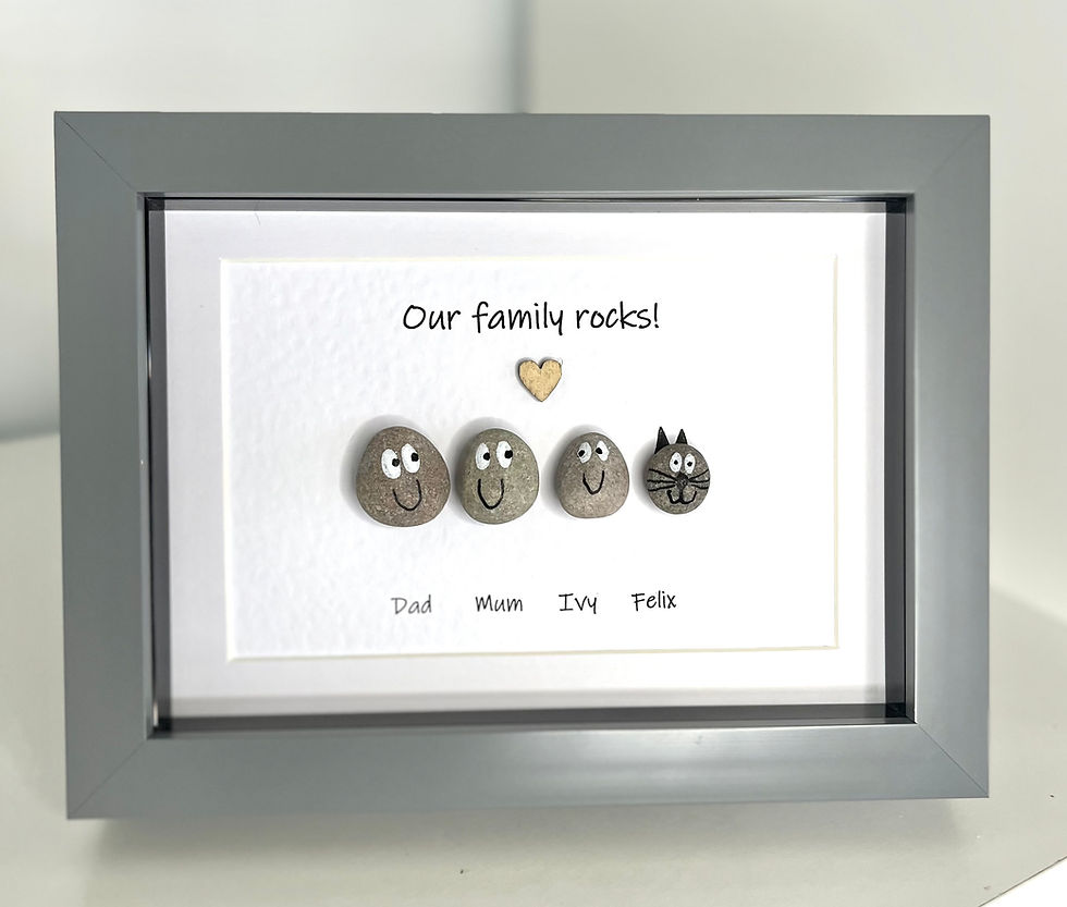 Miniaturbild: Family pebble art