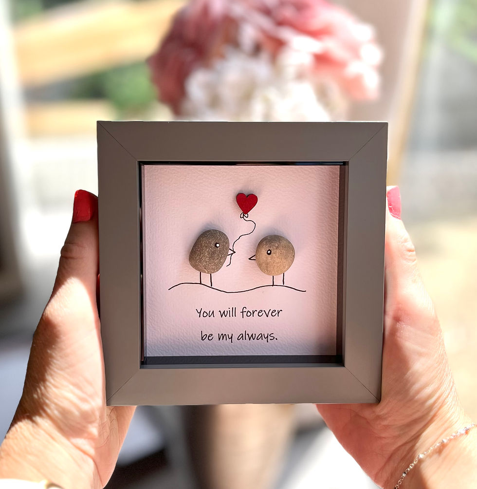 Miniatura: Romantic pebble picture