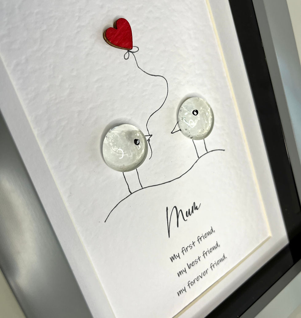 Miniature : Mum pebble art picture