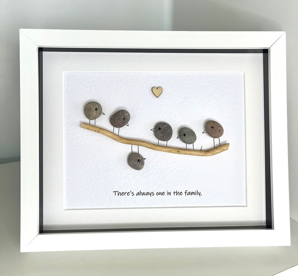 Miniaturbild: Family pebble picture