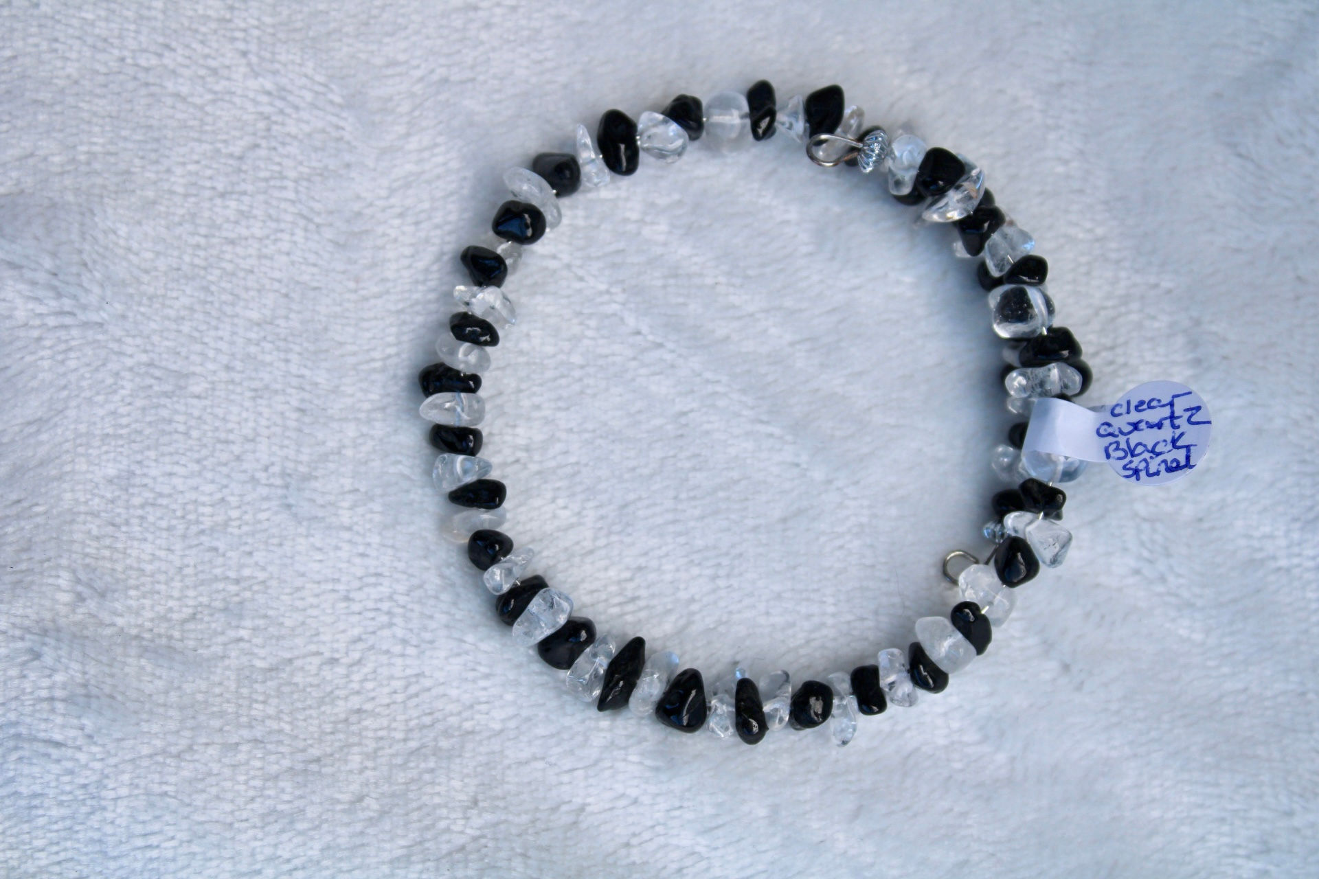 Quartz And Spinel Memory Bracelet