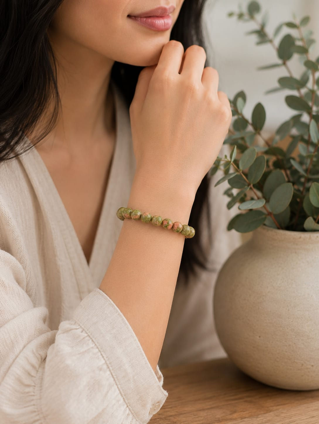 Unakite Bracelet.