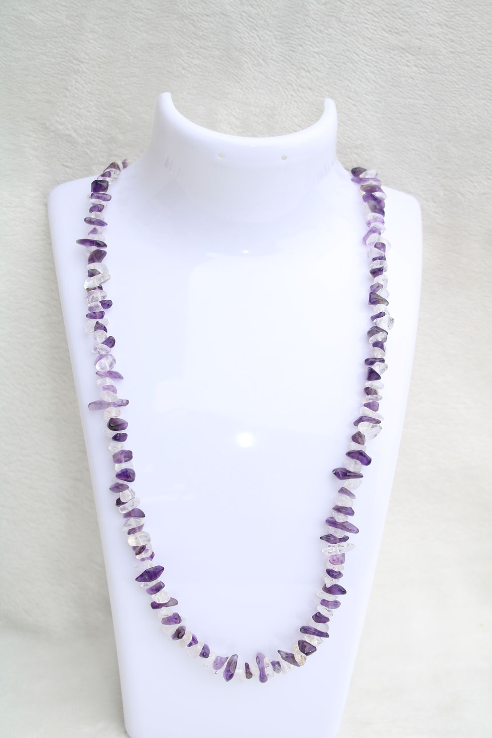 Amethyst and Clear Quartz Necklace