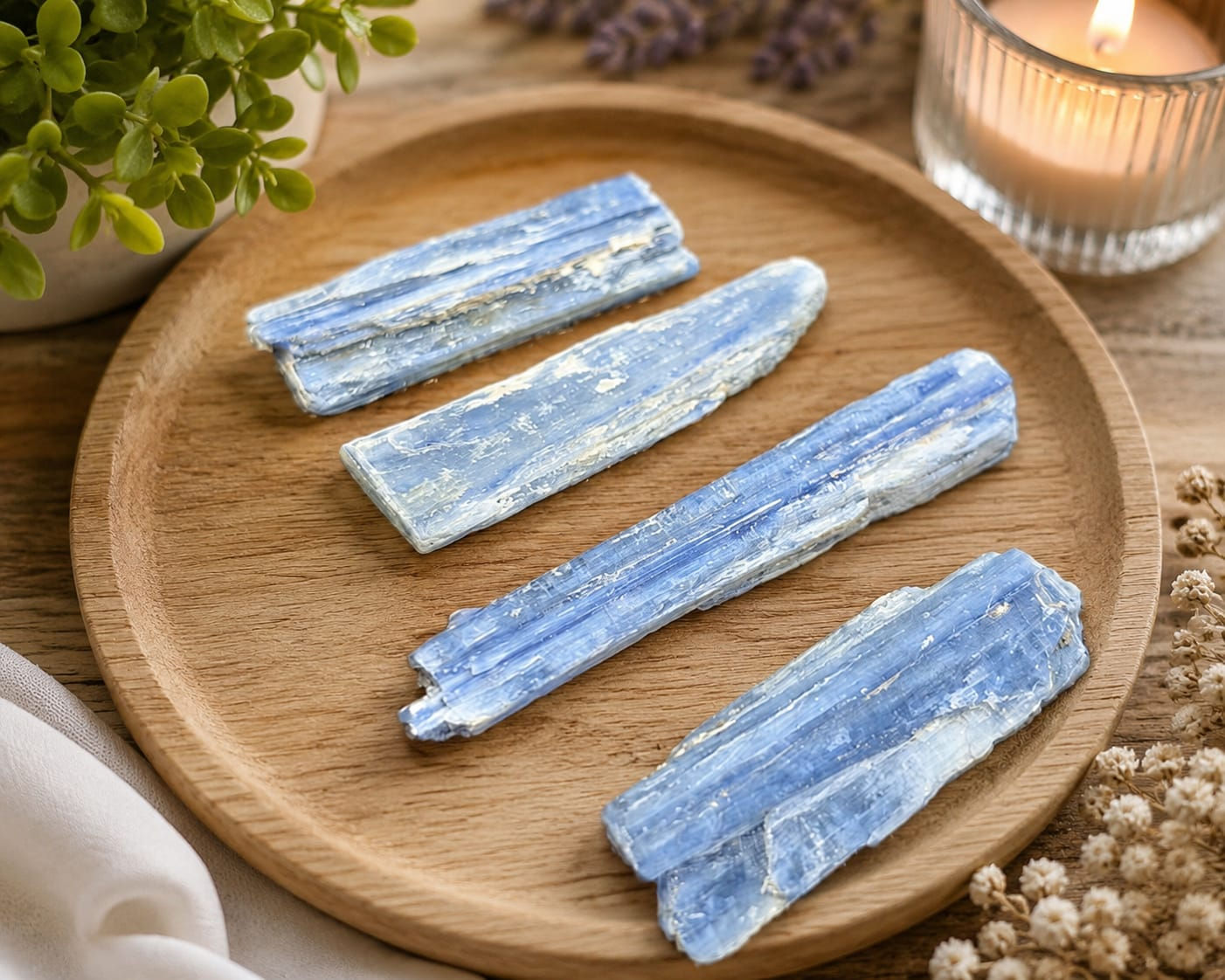 Kyanite Raw Slice.