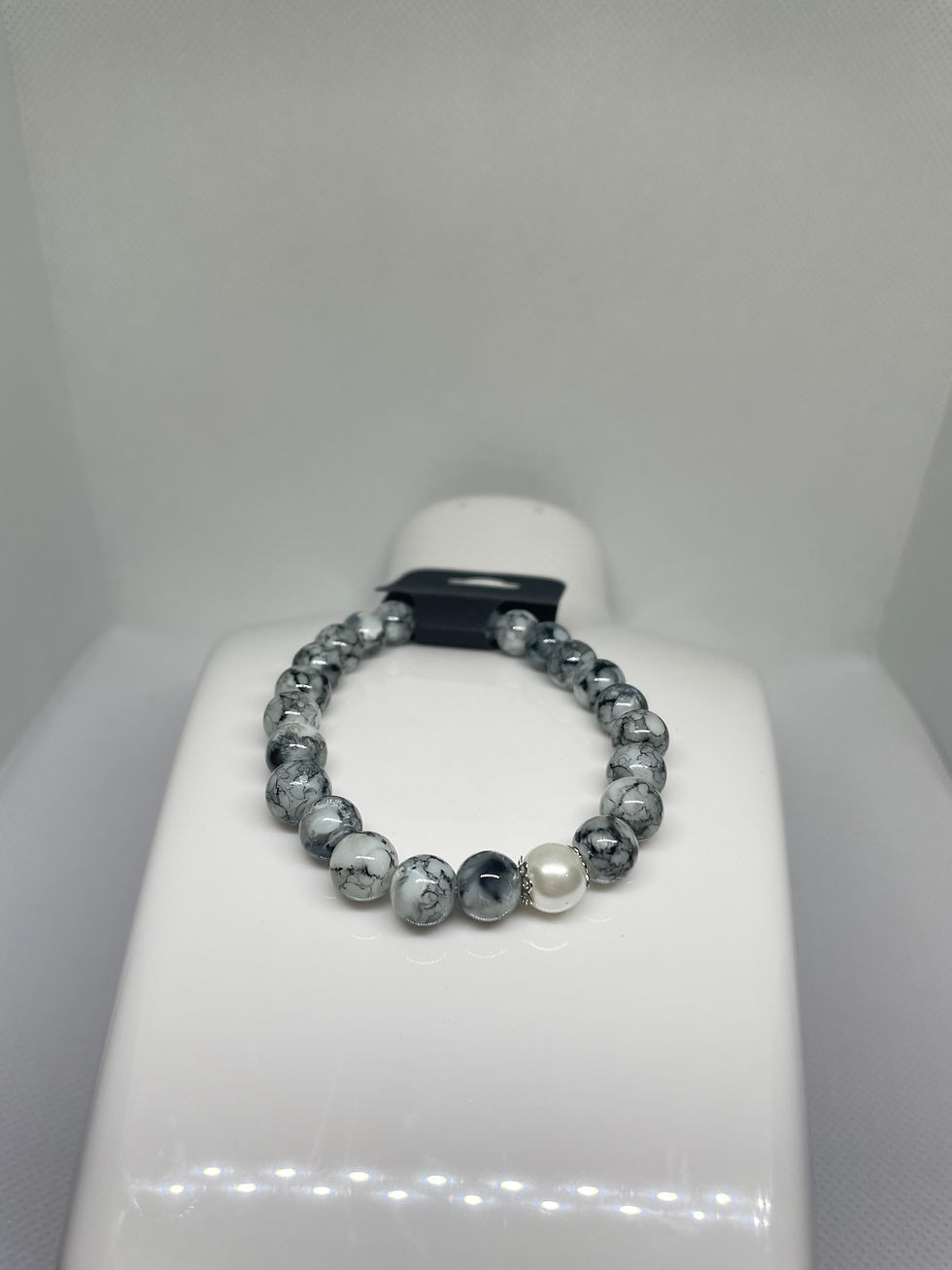 Marble Pearl Beaded Bracelet