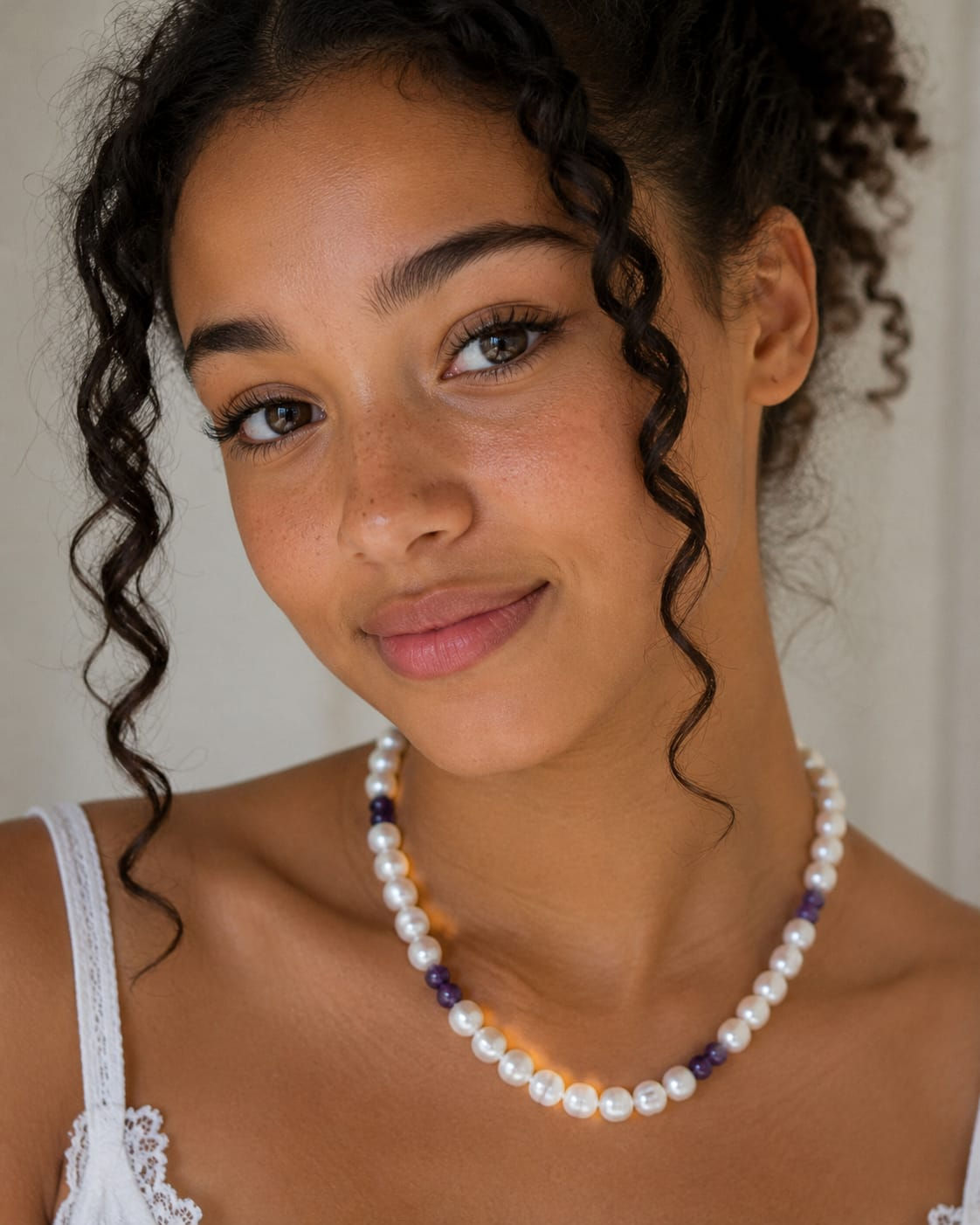 Pearl and Amethyst Necklace