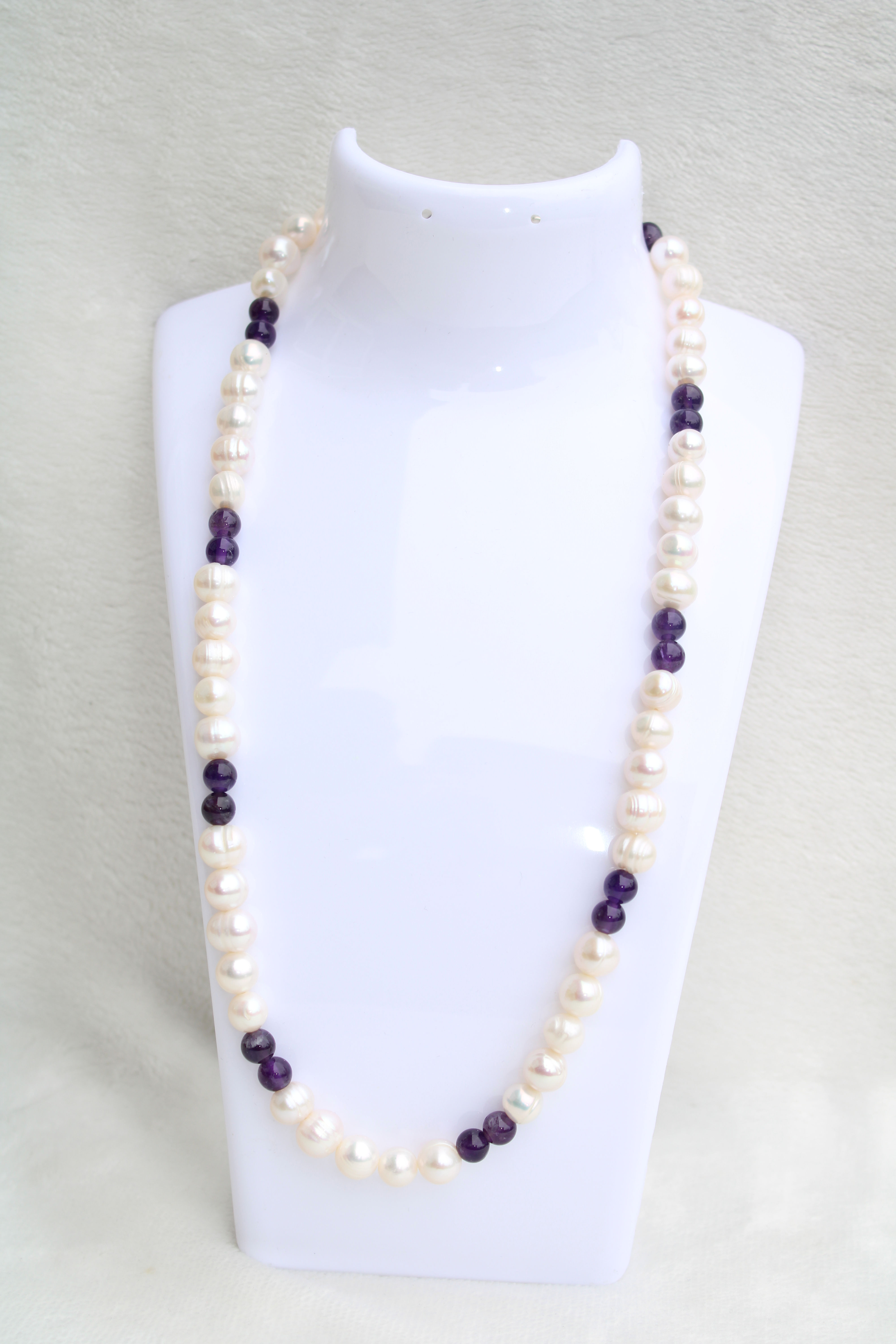Pearl and Amethyst Necklace