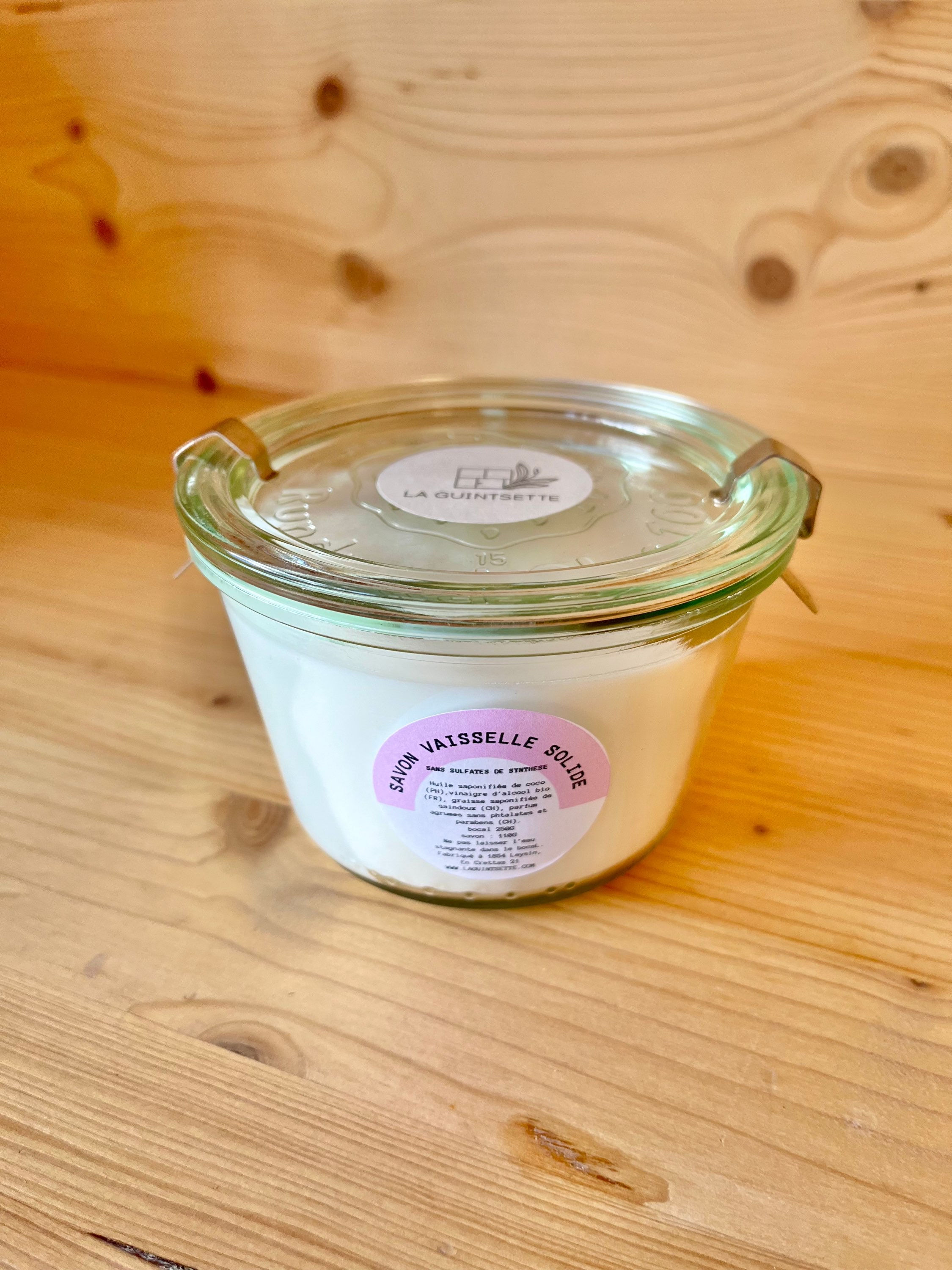 Savon Vaisselle solide - Sans sulfates de synthese- LEYSIN - 250g