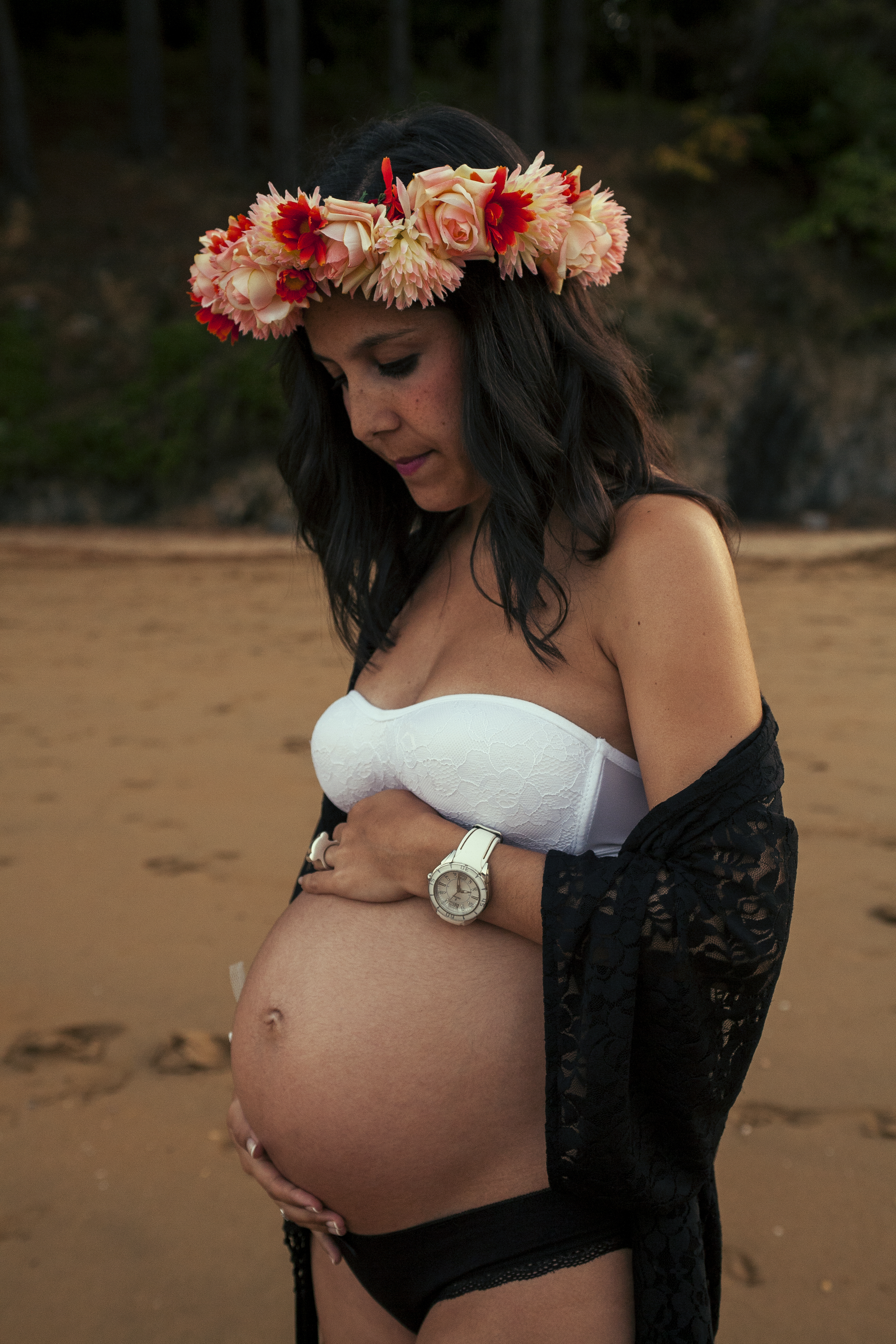 fotografia de embarazo en naturalez