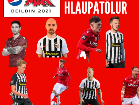 Hlaupatölur úr leik Vals og KR