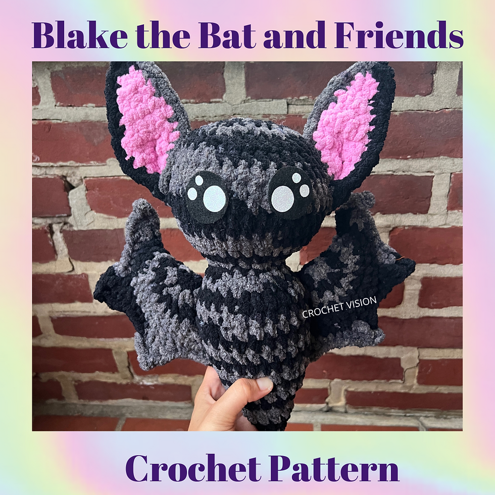 Thumbnail: Blake the Bat and Friends Crochet Pattern