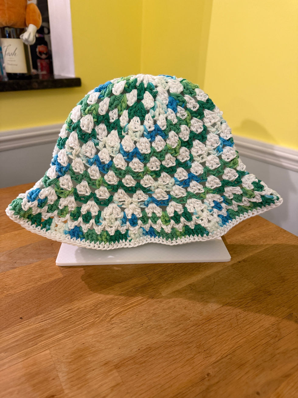 Green, Blue and White Kelp Bucket Hat