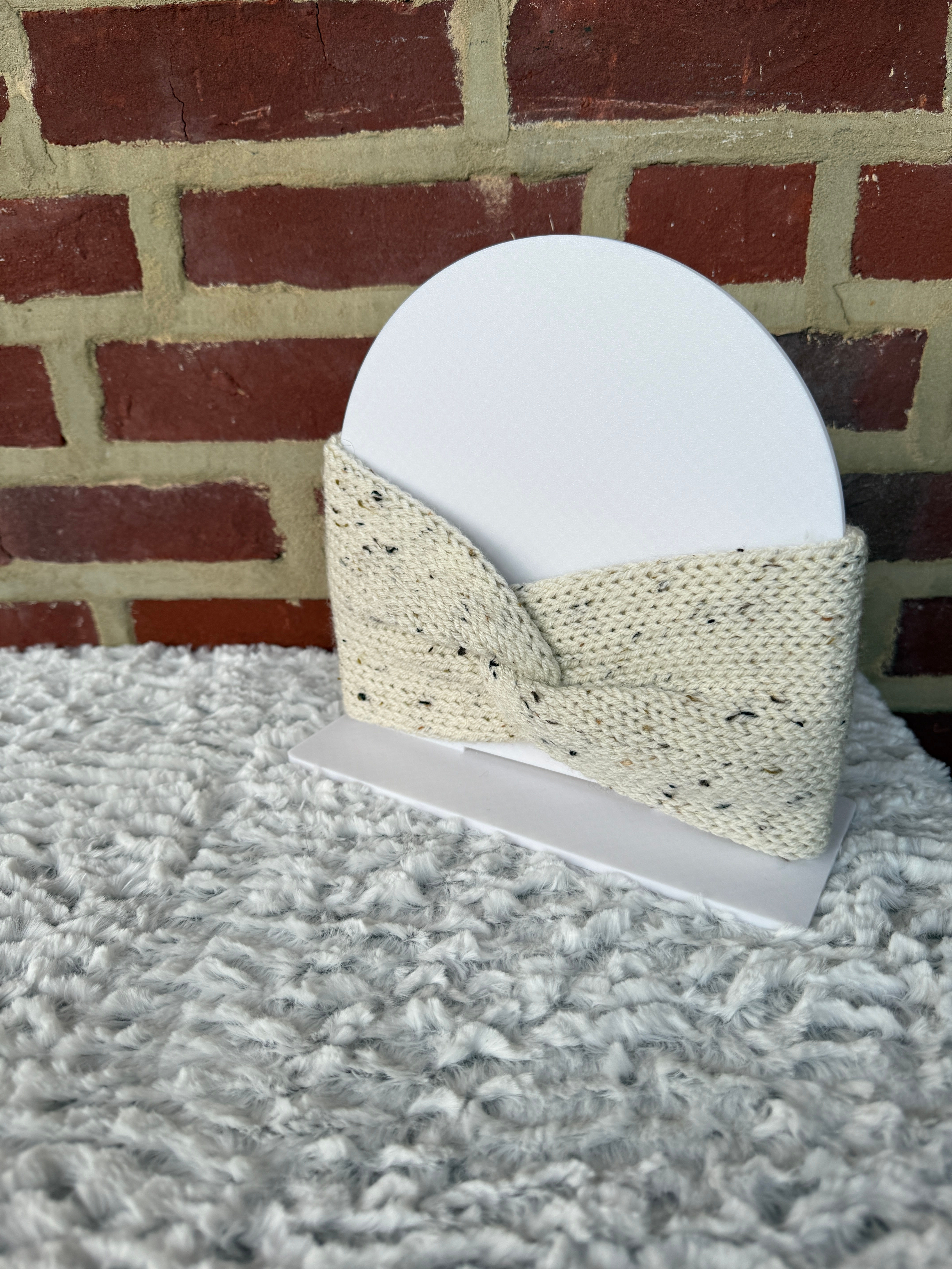 Cream Flecked Ear Warmer