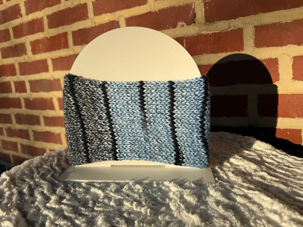 Thumbnail: Blue Stripe Ear Warmer