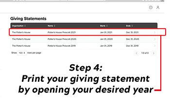 SecureGive guide step 4