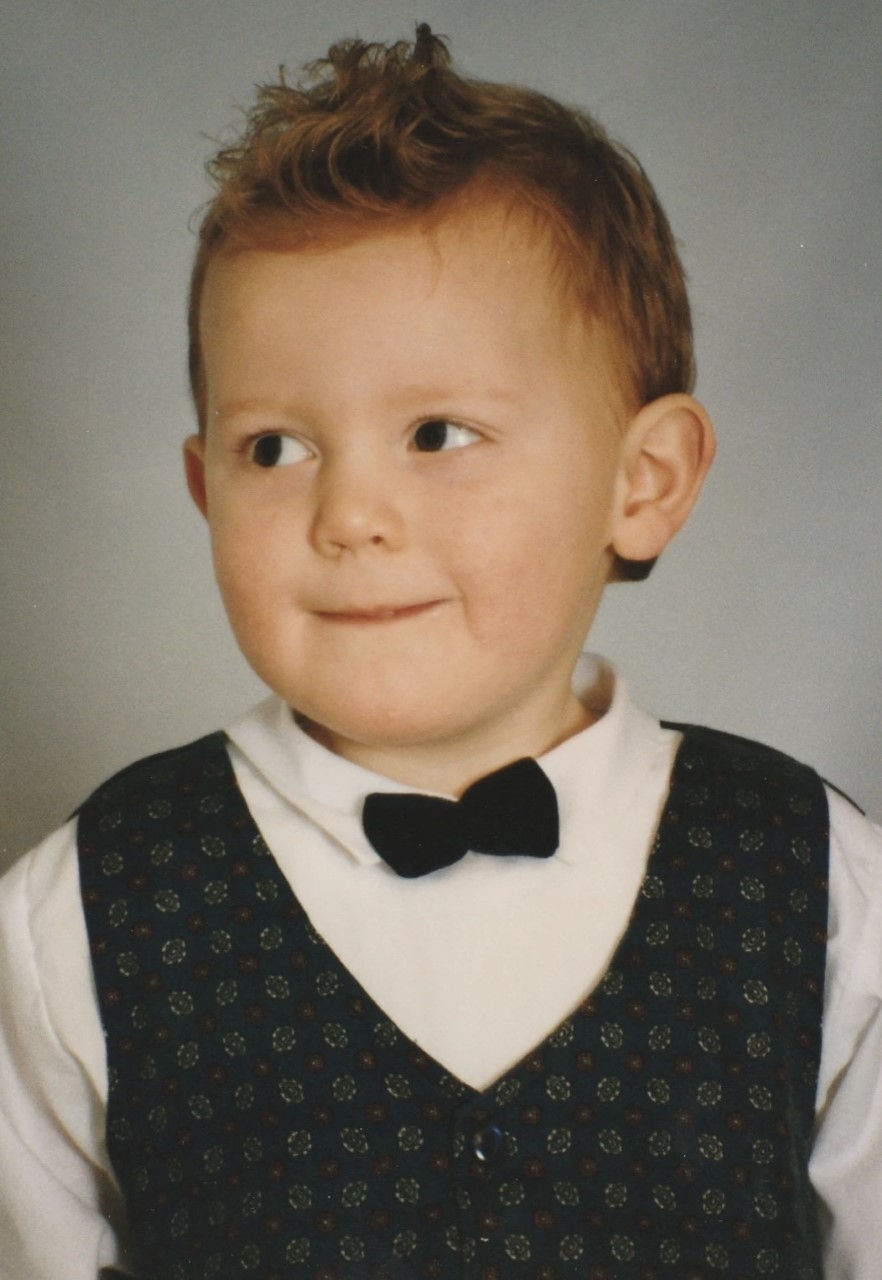 Ross as a young child