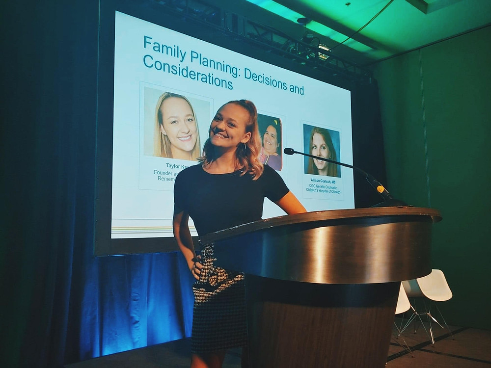 Taylor at family planning conference