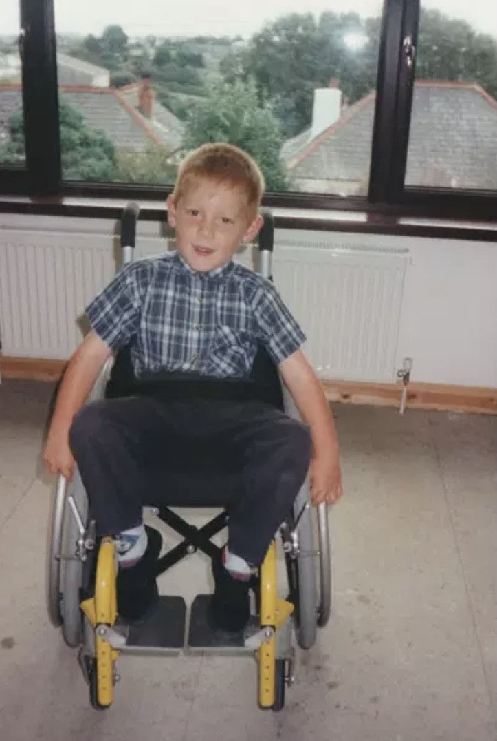 Ross as a child