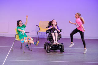 Avery as part of a dance performance