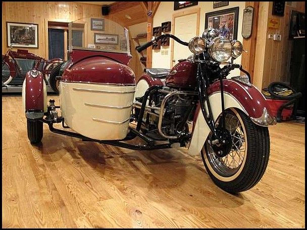1941 - Indian 4 cilindros com Side Car - Princess