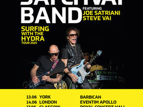SATCHVAI BAND featuring Joe Satriani and Steve Vai will embark on their Surfing With The Hydra UK and European 2025 Tour