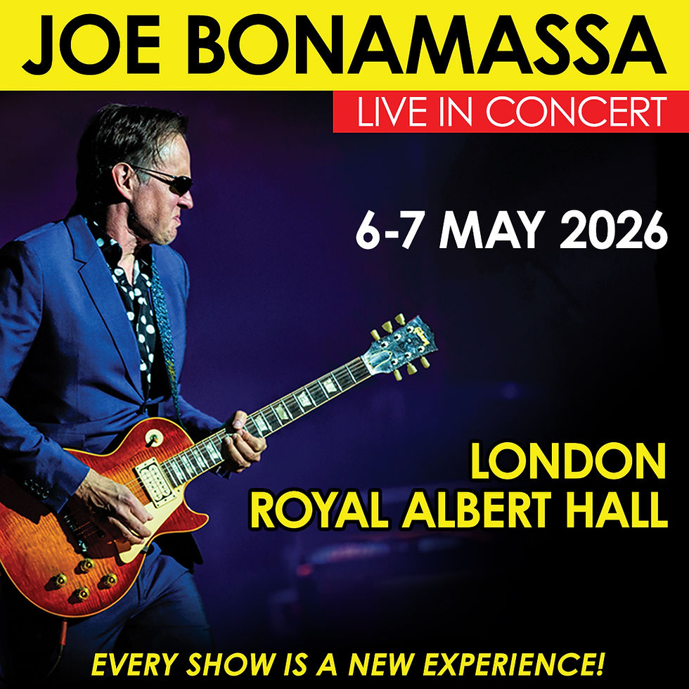 JOE BONAMASSA ANNOUNCES TWO CONCERTS AT LONDON’S ROYAL ALBERT HALL: MAY 6–7 