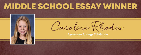 SSMS STUDENT WINS MIDDLE SCHOOL CATEGORY IN NATIONAL ESSAY CONTEST