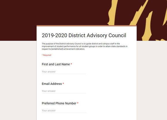 APPLICATIONS AVAILABLE FOR ADVISORY COMMITTEES