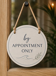 by appointment only sign