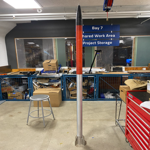 Reaction Wheel Controlled Test Rocket