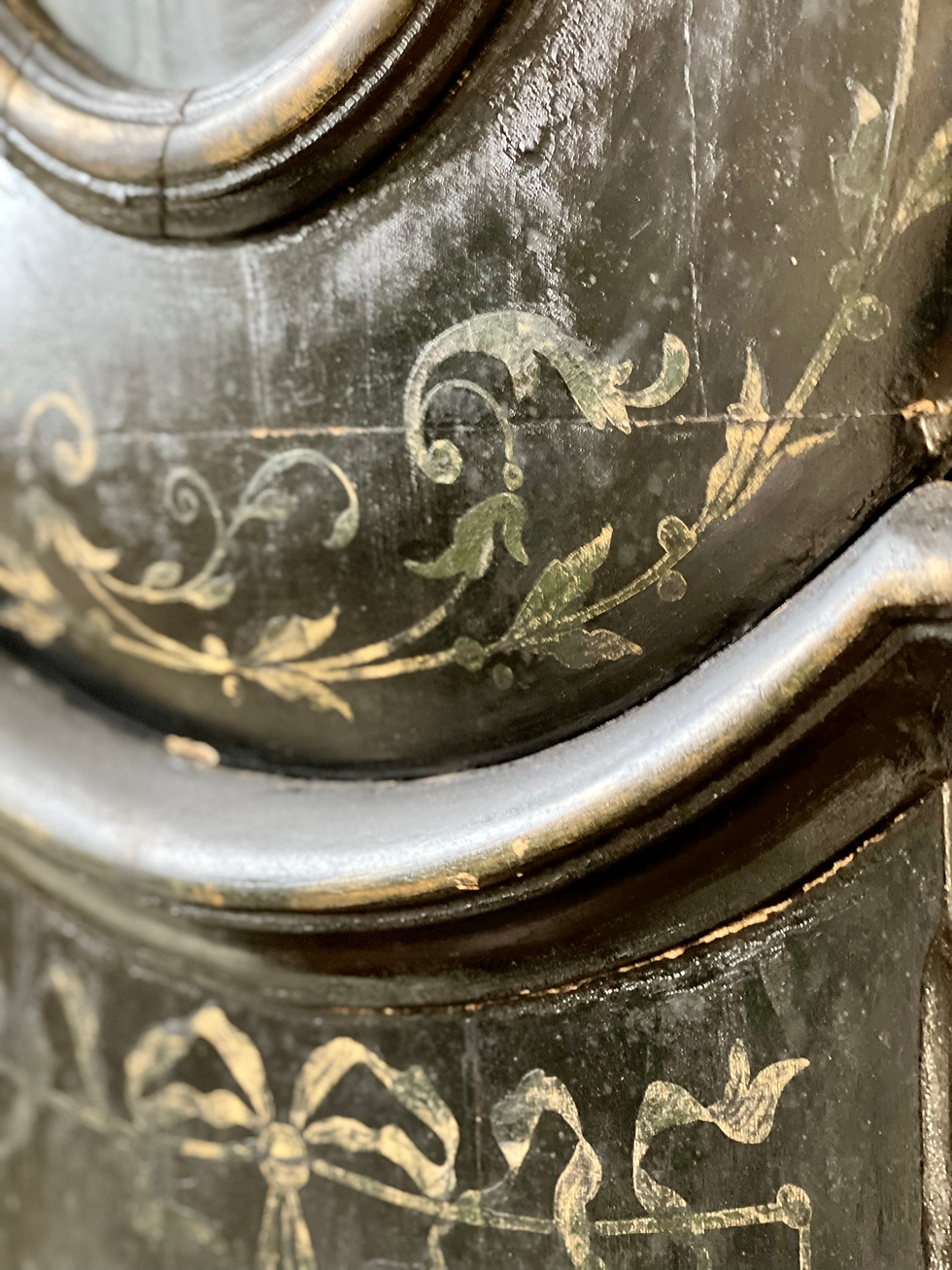 Thumbnail: Black Chinoiserie Longcase Clock