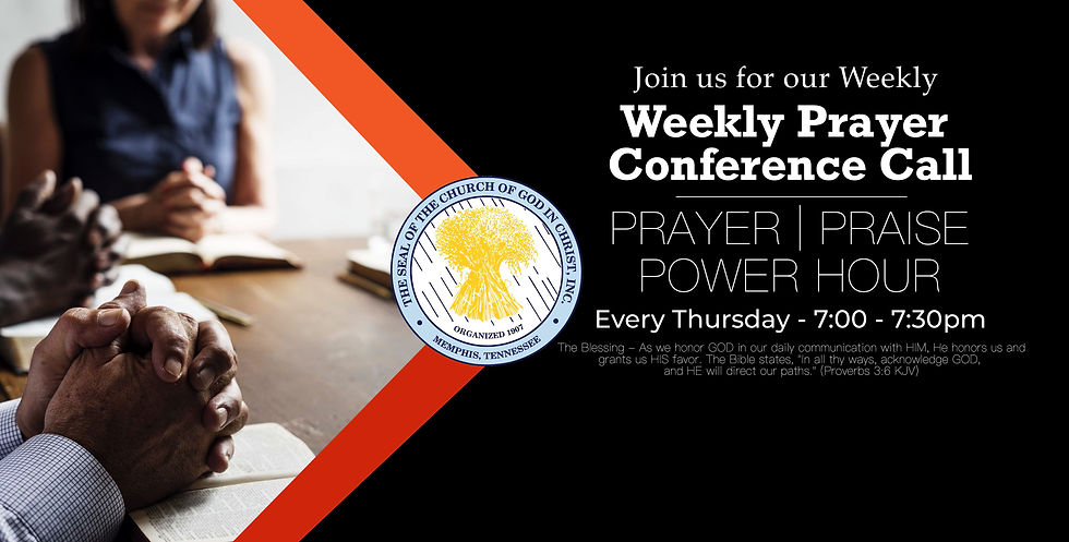 Weekly Prayer Conference Call