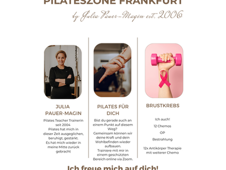 Der neue Flyer von PilatesZone